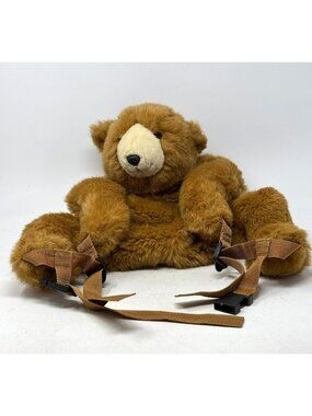 ROBERT SMALL Teddy Bear Backpack Vintage 1984 Rotating Head Korea House of Hull